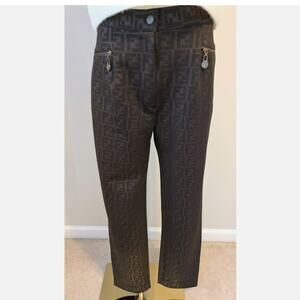 Vintage Fendi Zucca Print Trousers